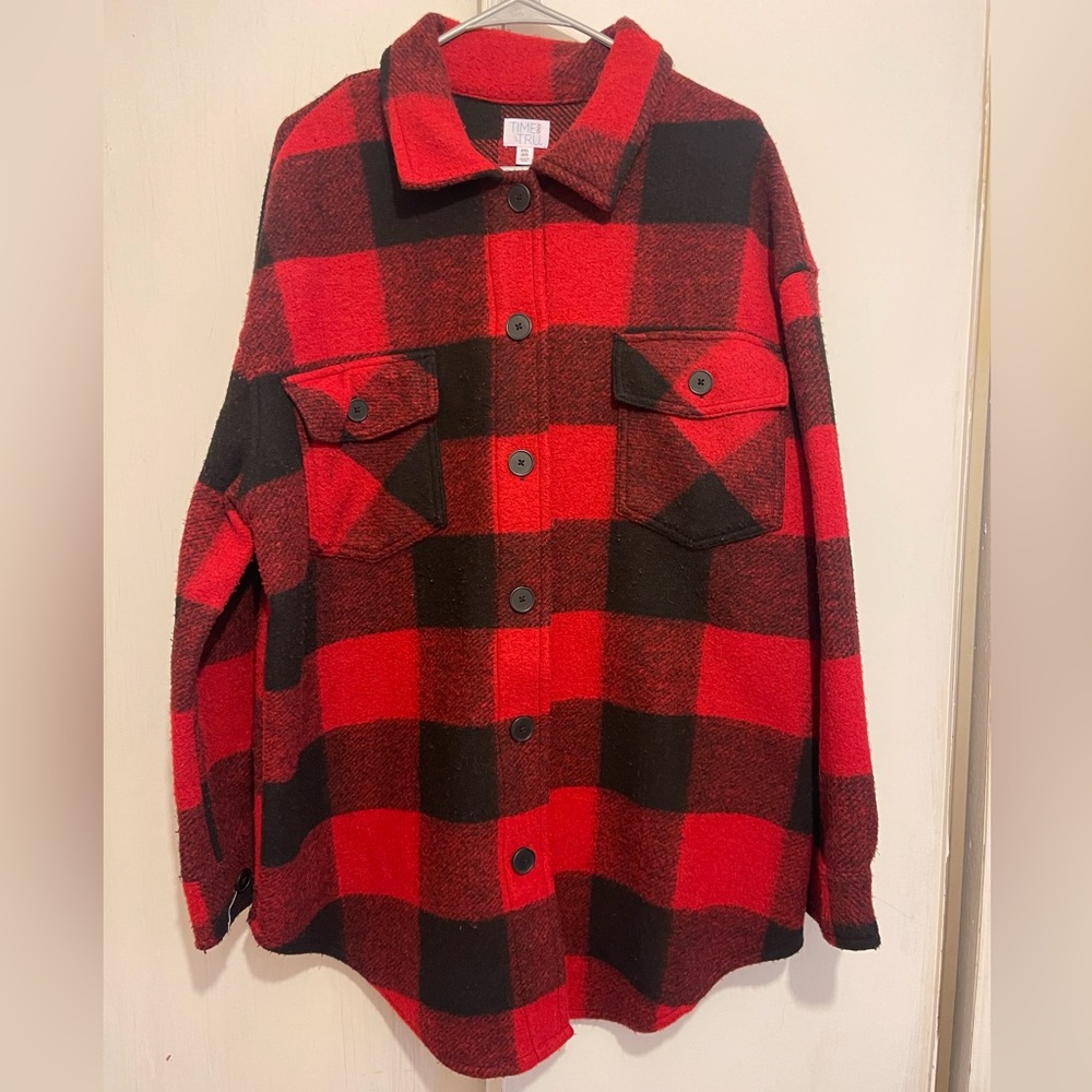 Time and Tru Women’s Plaid Shacket